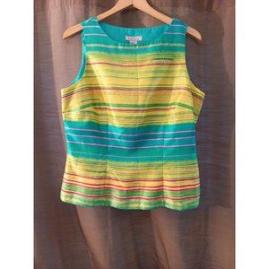 Women's Dawn Joy Vibrant Bead Detail Tank Blouse Size 13/14